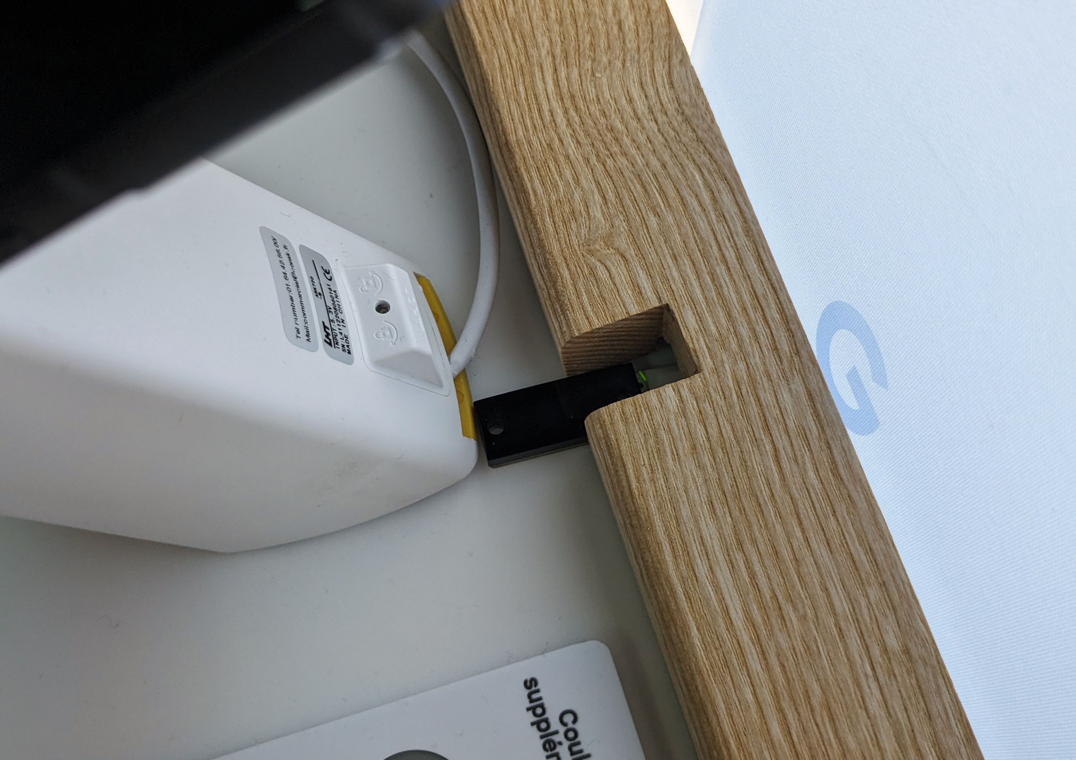 Nexmosphere sensor built into the display stand