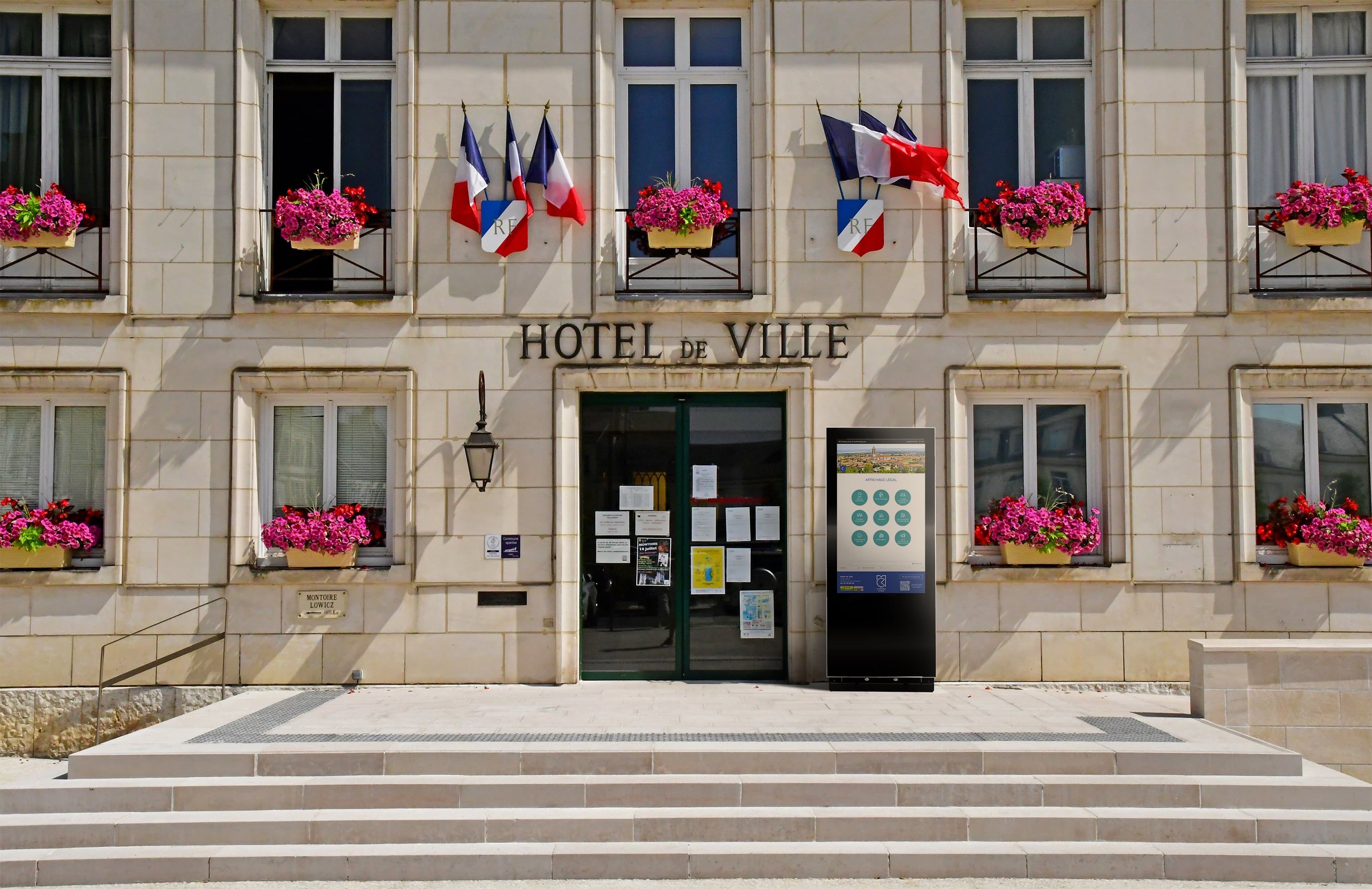 La façade d'une mairie