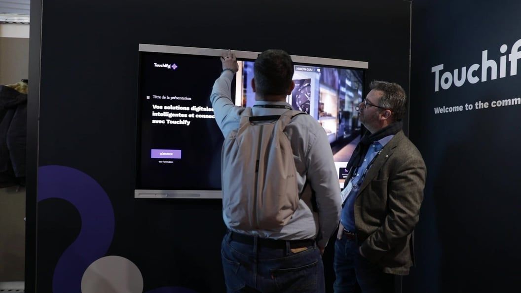 Touchify stand at the ISE Barcelona exhibition